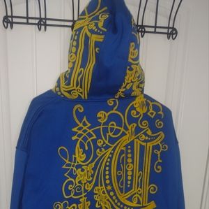 Australian COOGI BLUE WITH BEAUTIFUL YELLOW EMBROIDERY...LAKER COLORS!